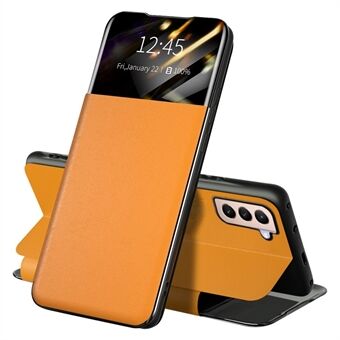 Voor Samsung Galaxy S21 + 5G View Window PU Leather Case Kaarthouder Stand Folio Flip Phone Cover: