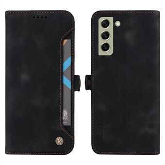 YIKATU YK-002 Voor Samsung Galaxy S30+ 5G/S21+ 5G Goed beschermd Skin-touch Gevoel PU Lederen Portemonnee Stand Shell Outer Card Slot Phone Case
