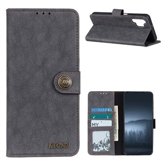 KHAZNEH voor Samsung Galaxy A32 5G Vintage Style Stand Wallet Leather Protector Cover