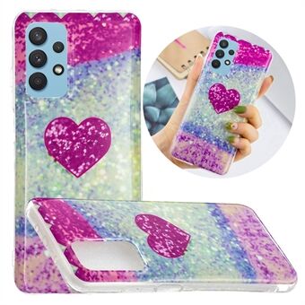 Anti-drop Stijlvolle IMD Marmer Patroon Print TPU Back Cover voor Samsung Galaxy A32 5G / M32 5G