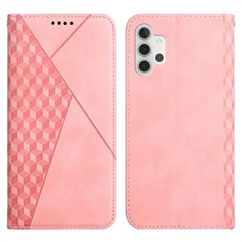 Anti-val geometrisch patroon magnetisch lederen telefoonhoesje Stand Wallet Cover voor Samsung Galaxy A32 5G