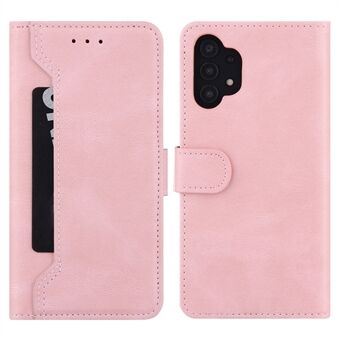 Stitching Leather Wallet Stand Phone Flip Case Cover voor Samsung Galaxy A32 5G / M32 5G