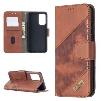 BF04 Splicing Crocodile Texture Protector Wallet Stand Leather Case voor Samsung Galaxy A52 4G/5G / A52s 5G