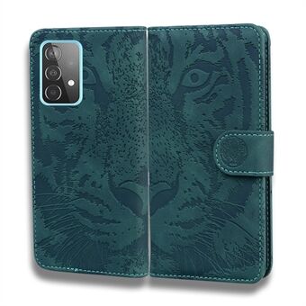 Bedrukt Tijgerpatroon Stand Wallet Case Leren Cover voor Samsung Galaxy A52 4G/5G / A52s 5G