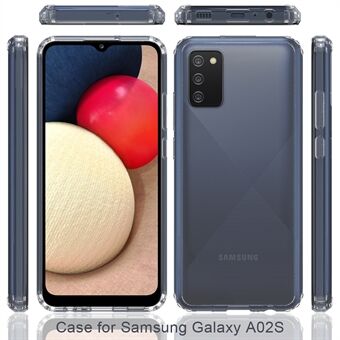 Ultra Clear Schokbestendig Anti-kras Acryl + TPU Back Hybrid Cell Shell voor Samsung Galaxy A02s (EU-versie)