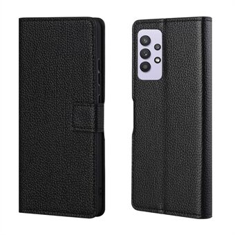 Litchi Skin Wallet Leather Shell voor Samsung Galaxy A32 4G Protector Flip Cover