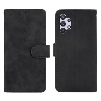 Wallet Stand Design Skin-touch Feeling Leather Flip Case Mobiele telefoon Cover voor Samsung Galaxy A32 4G (EU-versie)