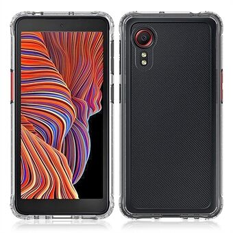 Transparant Scratch acryl + TPU Back Hybrid Phone Case Cover voor Samsung Galaxy Xcover 5