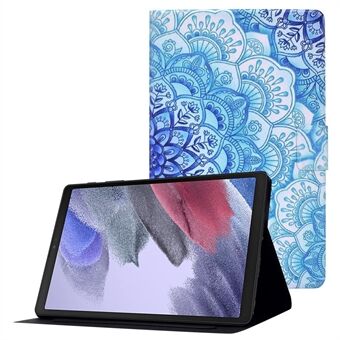 Voor Samsung Galaxy Tab A7 Lite 8.7-inch SM-T220 (Wi-Fi)/SM-T225 Patroon Afdrukken Kaartsleuven Leather Case anti- Scratch Tablet Stand Cover