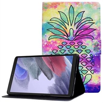 Voor Samsung Galaxy Tab A7 Lite 8.7-inch T220/T225 Kaartsleuven Ontwerp Patroon Afdrukken PU Lederen Cover Tablet Schokbestendig Shell Case met Verstelbare Stand