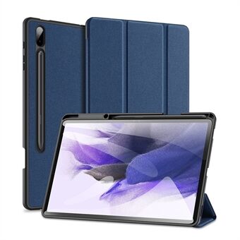 DUX DUCIS DOMO Serie Tri-fold Stand Lederen Smart Case met Penhouder en Pen Stand Gat voor Samsung Galaxy Tab S7 Plus/S7 FE