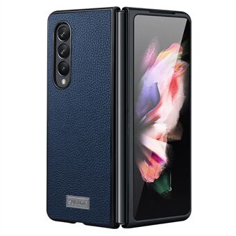 SULADA Full Body Bescherming Litchi Textuur PU Lederen Coating PC Mobiele Telefoon Case voor Samsung W22 5G/Galaxy Z Fold3 5G