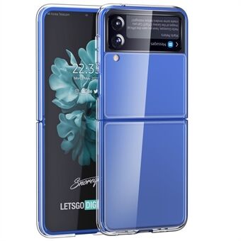 Doorzichtig telefoonhoesje voor Samsung Galaxy Z Flip3 5G, harde pc schokabsorberende achterkant