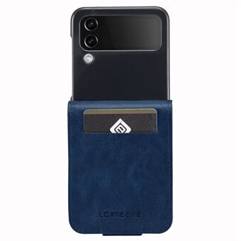 LC.IMEEKE voor Samsung Galaxy Z Flip3 5G PU Leer + PC Telefoon Case RFID Blokkeren Beschermende Mobiele Telefoon Cover Kaarthouder