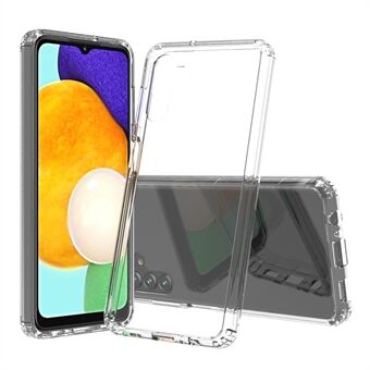 Voor Samsung Galaxy A13 5G Clear Hard Acryl Back met TPU Bumper Schokbestendig Anti- Scratch Mobiele Telefoon Case