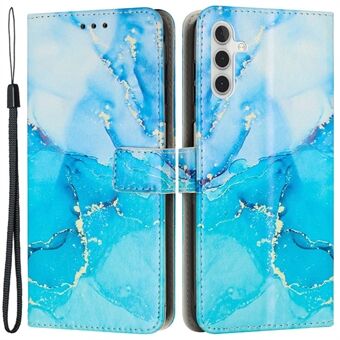 Voor Samsung Galaxy A13 5G / A04s 4G (164,7 x 76,7 x 9,1 mm) Marmer patroon afdrukken Volledige bescherming Case Magnetische sluiting PU lederen portemonnee Stand Cover