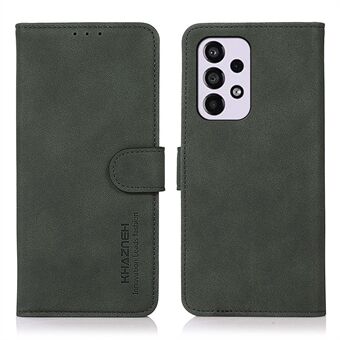 KHAZNEH Getextureerde PU Lederen Telefoon Portemonnee Flip Cover Stand Functie Magnetische Bescherming Folio Case voor Samsung Galaxy A33 5G