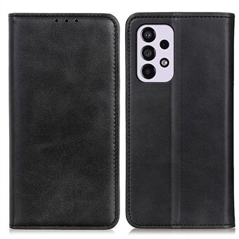 Split Leather Stand Wallet Case Auto Magnetische Gesloten Flip Folio Cover Telefoon Guard voor Samsung Galaxy A33 5G