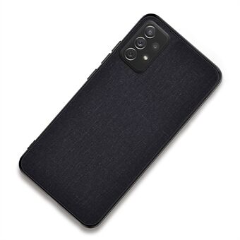 Voor Samsung Galaxy A53 5G Light Slim Splicing Doek Textuur PU Leather Coating Hybrid TPU + PC Mobiele Telefoon Case