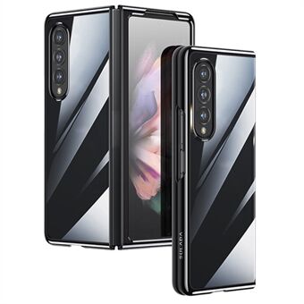 SULADA Voor Samsung Galaxy Z Fold4 5G Clear Opvouwbare Telefoon Case Galvaniseren Anti-Gele Harde Telefoon Back Cover