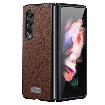 SULADA Voor Samsung Galaxy Z Fold4 5G Luxe-Serie Litchi Textuur Opvouwbare Telefoon Cover PU Lederen Coating PC beschermende Telefoon Case