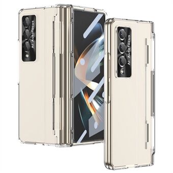 Voor Samsung Galaxy Z Fold4 5G anti- Scratch telefoonhoes HAD pc-beschermende telefoon achterkant met scherm Fi Ondersteuning draadloos opladen