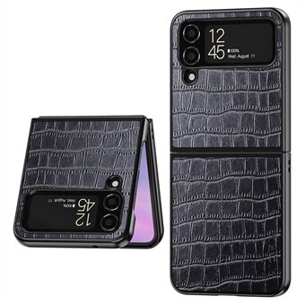 AIORIA Voor Samsung Galaxy Z Flip4 5G Krokodiltextuur PU-leer + pc + TPU-telefoonhoes Slijtvaste beschermhoes