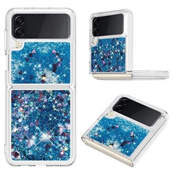 YB Quicksand Series-1 voor Samsung Galaxy Z Flip4 5G, Anti-drop Soft TPU Anti- Scratch Mobiele Telefoon Case Liquid Quicksand Shell