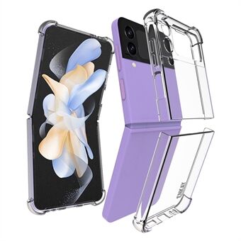 ENKAY HOED Prince Voor Samsung Galaxy Z Flip4 5G Shockproof Phone Case Antislip Strip Edge Clear TPU Cover