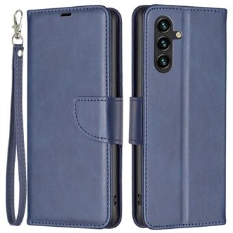 BF Leather Series-4 voor Samsung Galaxy A14 5G PU lederen portemonnee cover Volledige bescherming Stand Innerlijke TPU telefoonhoes met polsband