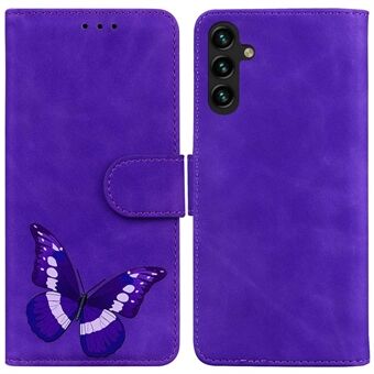 Voor Samsung Galaxy A14 5G telefoon portemonnee hoesje, vlinderpatroon bedrukt PU lederen skin-touch cover met Stand