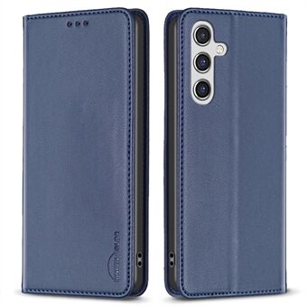 BINFEN KLEUR BF18 Voor Samsung Galaxy A14 4G / 5G PU Lederen Flip Cover Kaarthouder Stand telefoon Case