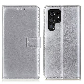 Anti-val mobiele telefoonhoes voor Samsung Galaxy S23 Ultra, PU-leer opvouwbare Stand beschermende flip-telefoon portemonnee-hoes
