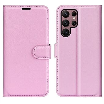 Voor Samsung Galaxy S23 Ultra Mobiele Telefoon Case Litchi Textuur PU Leer Volledige Bescherming Flip Stand Portemonnee Telefoon Cover