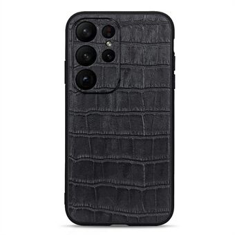 Voor Samsung Galaxy S23 Ultra lederen krokodil textuur telefoonhoes Drop-proof mobiele telefoon achterkant