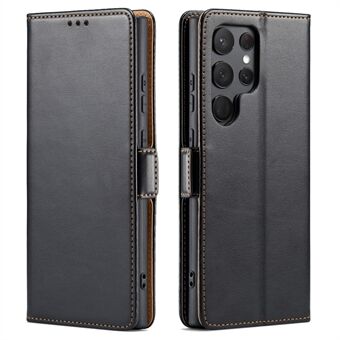 FIERRE SHANN voor Samsung Galaxy S23 Ultra Mobiele Telefoon Stand Case PU Lederen Portemonnee Telefoon Cover