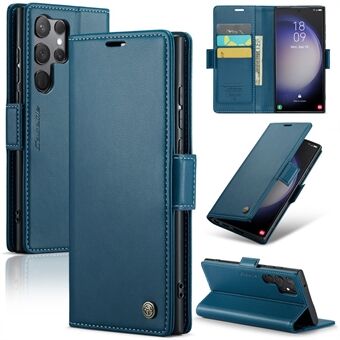 CASEME 023 Serie Voor Samsung Galaxy S23 Ultra Case RFID Blocking Litchi Textuur PU Lederen Portemonnee Telefoon Cover