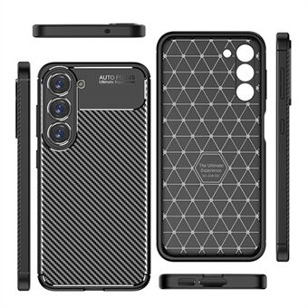 Voor Samsung Galaxy S23 Koolstofvezel Textuur Telefoon Case Zachte TPU Schokbestendige Beschermhoes