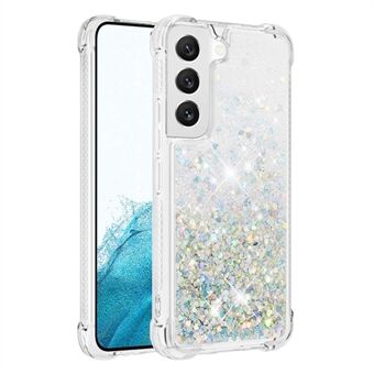Voor Samsung Galaxy S23 YB Quicksand Series-1 Anti-drop Telefoon Cover Vloeibare Drijvende Glitter Pailletten Beschermende TPU Telefoon case