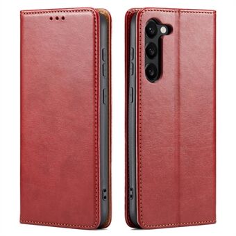 FIERRE SHANN voor Samsung Galaxy S23 Stand Case Wallet Beschermende lederen telefoonhoes