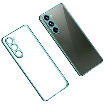 SULADA doorzichtige telefoonhoes voor Samsung Galaxy S23+, rechte Edge galvaniserende zachte TPU-hoes