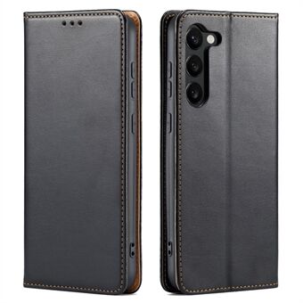 FIERRE SHANN voor Samsung Galaxy S23+ Stand Portemonnee Telefoonhoesje PU Lederen Smartphone Cover