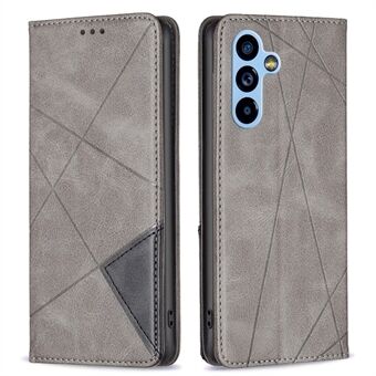 Voor Samsung Galaxy A54 5G BF Imprinting Pattern Series-1 Geometrisch bedrukt leren hoesje Magnetische sluiting Cover met kaarthouder Stand