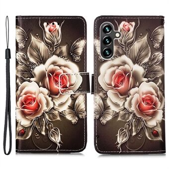 YB Patroon Afdrukken Lederen Serie-4 voor Samsung Galaxy A54 5G PU Lederen Portemonnee Stand Telefoonhoes Algemene dekking Innerlijke TPU Cover