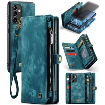 CASEME 008 Serie voor Samsung Galaxy A54 5G PU Lederen Ritsvak Case Afneembare Telefoon Stand Wallet Cover