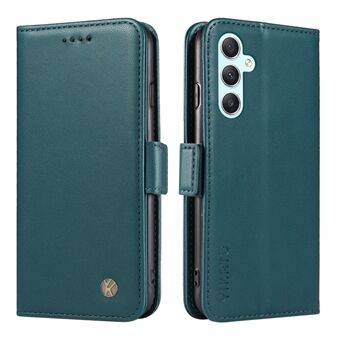 YIKATU YK-003 Voor Samsung Galaxy A54 5G Zijsluiting Flip Stand Cover Anti-drop PU Lederen Portemonnee Telefoon case