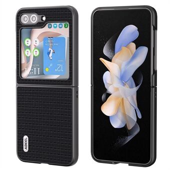 ABEEL voor Samsung Galaxy Z Flip5 5G schokbestendig telefoonhoesje rundleer gecoate pc-hoes