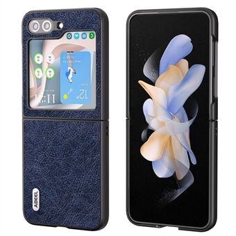 ABEEL Voor Samsung Galaxy Z Flip5 5G Retro Litchi Textuur Telefoonhoesje PU-leer gecoate pc-beschermhoes
