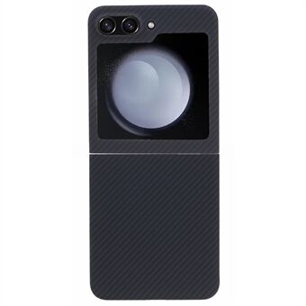Telefoonhoesje van aramidevezel voor Samsung Galaxy Z Flip5 5G, 6D telefoonhoesje met fijne koolstofvezeltextuur