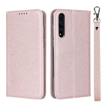 Silk Skin Leather Wallet Stand Beschermende telefoonhoes voor Huawei P20 Pro